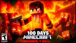 I Survived 100 Days in a Minecraft Zombie Apocalypse Plane Crash - The Movie