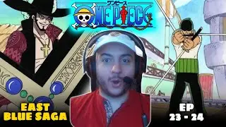 ZORO vs MIHAWK! BEST EPISODE YET! | One Piece Episode 23 & 24 REACTION