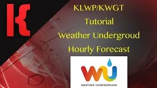 KLWP/KWGT Tutorial - Hourly Forecast