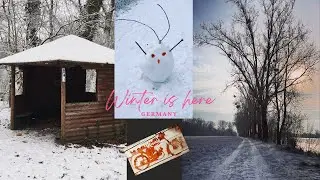 Snowfall in Germany