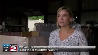 Proper disposal of toxic hand sanitizer