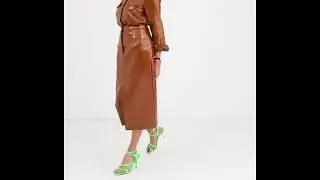 Vinyl co ord skirt