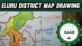 Eluru district map drawing | Indian district maps | Episode 8