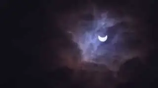 Timelapse, solar eclipse March 20 2015, Russia, Moscow Region,
