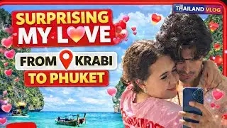 Secretly 🤫 Traveled in Heavy Rain 🌧️ to Surprise Her in Phuket 😳❤️ | Thailand love and travel story 