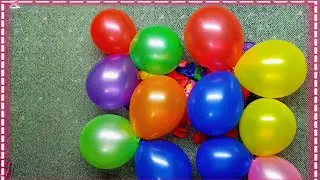 Inflating Colorful Balloons by Hand Pump | Popping & Reverse ASMR