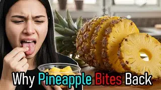 Why does eating pineapple feel prickly in your mouth?