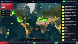 🔴 LIVE 24/7 - Real-Time Earthquake Monitor | Global Seismic Activity | #earthquake #live
