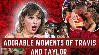 Taylor Swift STEALS Travis Kelce&rsquo;s DRINK WATCH HIS ADORABLE BLUSH