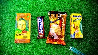 ASMR Chocolate Crunch  Snickers, Choco Pie, Alenka, Toni, Nesquik Sounds