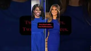 Michelle vs  Melania Two First Ladies  Two Perfo
