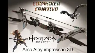 ARCO ALOY HORIZON ZERO DAWN - Aloy's War Bow - TAMANHO REAL IMPRESS&Atilde;O 3D