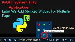 PyQt5  -  Create System tray applications using Python PyQt5