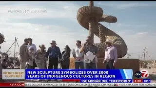 New serpent sculpture slithers into Juarez&rsquo;s Samalayuca desert