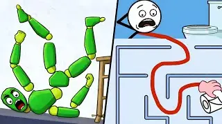 😱 Ragdoll Break  🆚 Maze Craze 🆚 Draw To Smash | Ragdoll Fall vs Going Balls: Which is the Best Game?