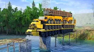 SHOCKING Logging Truck Videos Expose COLLAPSING Bridge Dangers