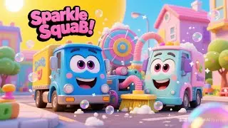 Scrub Scrub! Clean-Up Trucks Song 🚛 Unusual Vehicles & Street Sweepers | Kids Songs & Nursery Rhymes