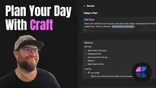 How I plan my day in Craft (daily notes)
