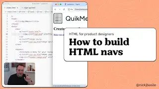 How to build HTML navs