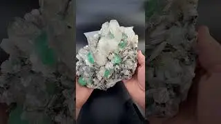 Combination of Green Fluorite, Pink Tourmaline, Quartz, Lepidolite and Topaz