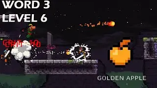 Apple Knight Action Platformer word 3 level 6 - golding apple - Gameplay