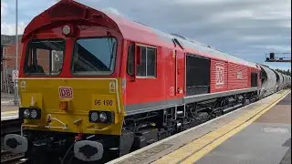 Freight train passing through Exeter St David&rsquo;s!!! #train #viral #railway #britishtrains