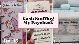 Cash Stuffing My Paycheck🩷 Jul. 15