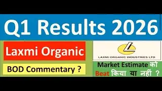 LAXMI ORGANIC Q1 results 2026 | LAXMI ORGANIC results today | LAXMI ORGANIC Share News