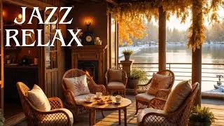 Cozy Lake Gazebo Jazz Ambience 🌊🎶 Relaxing Instrumental Background Music for Relaxation