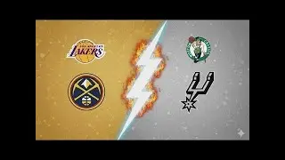 NBA Double Header Wednesday Nuggets vs Celtics Lakers vs Spurs Live Reaction Watch Party