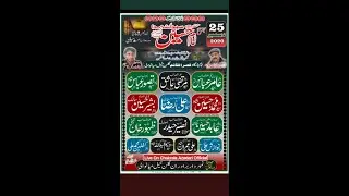 Live  Majlis Aza ||  25 December 2020 ||  Gulan Khel  Mianwali