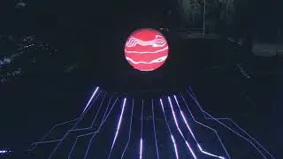 the lightwaves   interactive light sculpture