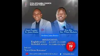 Ibada ya Kiswahili || Tarehe, Oktoba 19 2025 || UNWARRANTED FAVOUR OF GOD by Ev. James Maitho