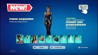 Buying the NEW Kim Kardashian Icon Skin in Fortnite 🔥