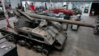 Now at Auction: 1945 M40 M2 155 mm Gun Motor Carriage | Rare WW2/Korean War Project