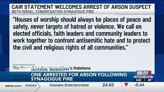 CAIR Welcomes Arrest of Suspect in Mississippi Synagogue Arson