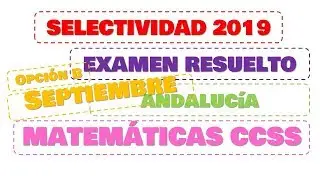 andalucia 2019 selectividad septiembre matematicas CCSS examen resuelto opcion B