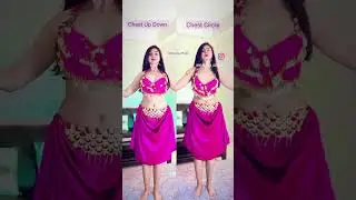 Belly Dance for beginners at home | Learn Dance | Types of Chest Shimmy #bellydance #trending #dance