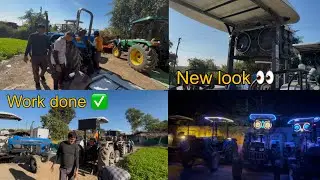 Fiber hood or sound system ki fiting Kar di 🚜 (work done ✅)