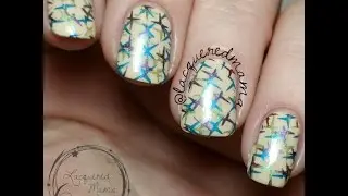 Nail Stamping - Mentality Opaque & UberChic Beauty Plate 1-01