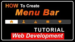 Creating a Custom & Stylish Menu/Icon Bar with HTML and CSS