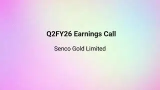 Senco Gold Q2FY26 Earnings Conference Call