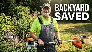 Stihl FS91 Brush Cutter Field Test In Heavy Brush!