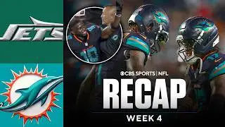 Tyreek Hill carted off in Dolphins' first win of the season over Jets | MNF Game Recap