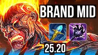 BRAND vs SYLAS (MID) | 5/0/5 | KR Master | 25.20