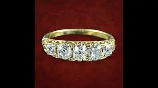 Antique Victorian Diamond Five Stone Ring 1ct Total