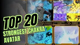Top 20 Strongest Chakra Avatar Anime Naruto📍🥇🥈🥉