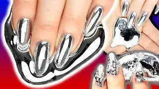 GALLIUM NAILS! Gallium Silver Chrome Foil Nail Art | Metal Nail | NAILED IT OR FAILED IT?