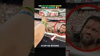She Mocked Roman Reigns Then He Snapped 😳🔥 #wwe #romanreign #wweshorts #wrestling