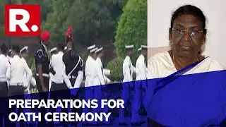 Preparations In Full-Swing Ahead Of President-elect Droupadi Murmu's Oath Ceremony